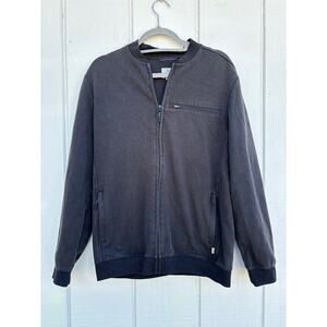 Rip Curl Black Zip Up‎ Sweatshirt, Flag Patch, Grateful American, Sz S